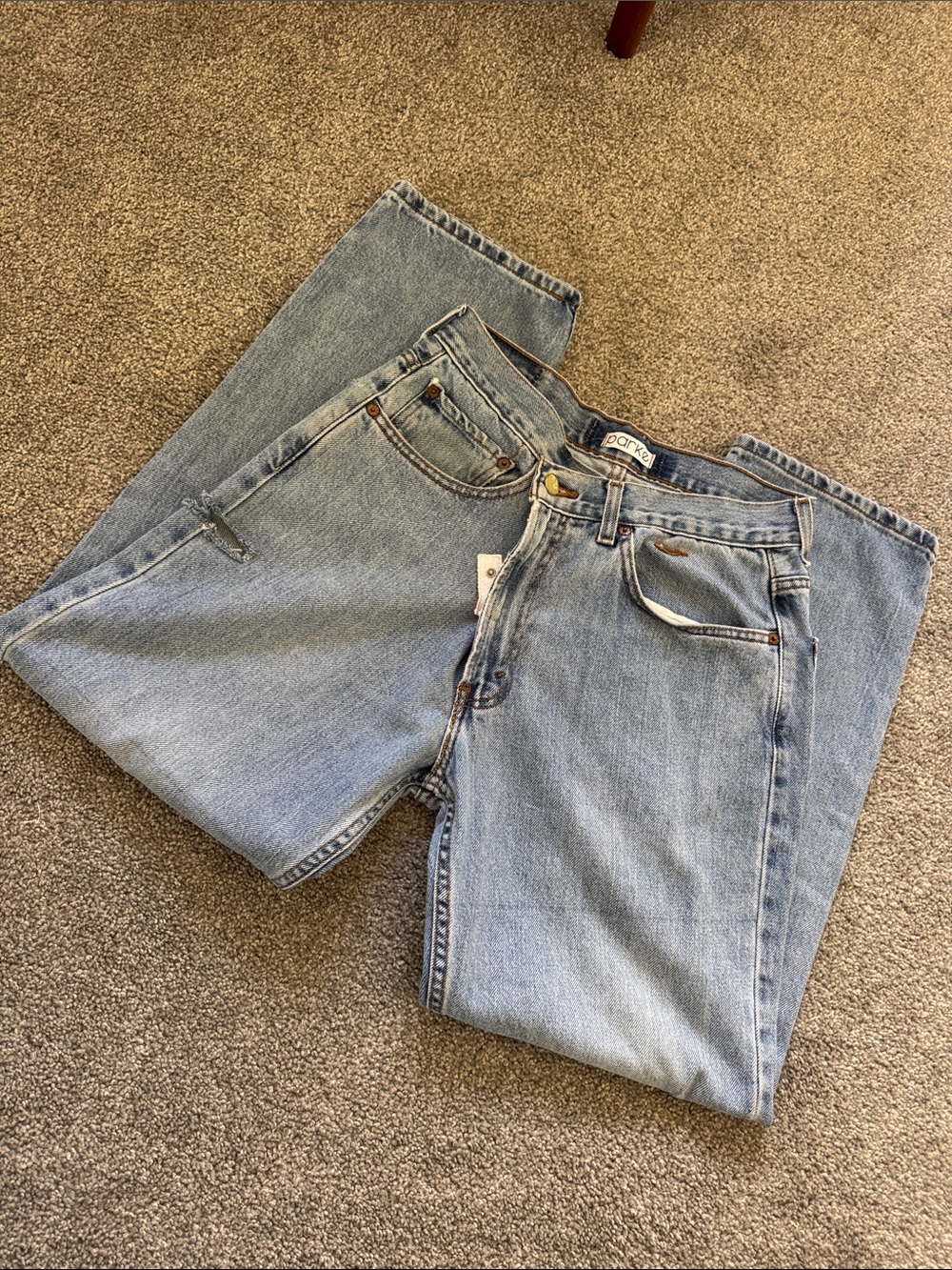 PARKE by Chelsea parke Classic Light Blue Straight Jeans